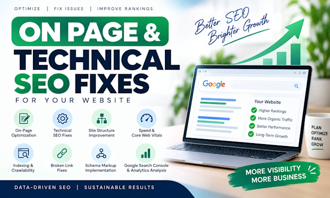 do on page and technical SEO fixes for your website