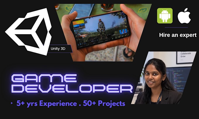 develop a 3d mobile game in unity for android or ios