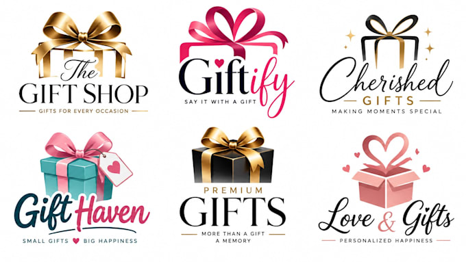 design a professional , gift shop, present, or celebration  gift logo