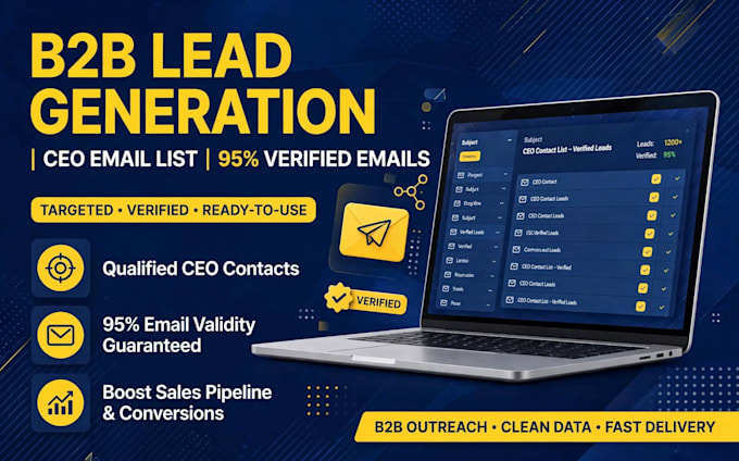 generate highly targeted b2b leads with CEO emails and addresses