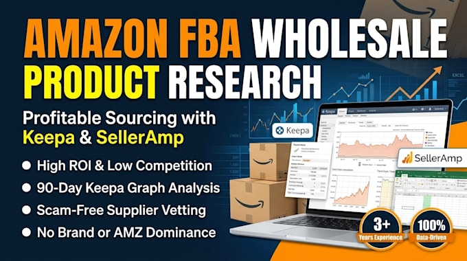 do profitable amazon wholesale fba product research and keepa analysis
