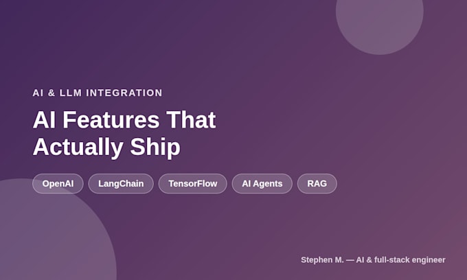 integrate openai or langchain ai features into your app