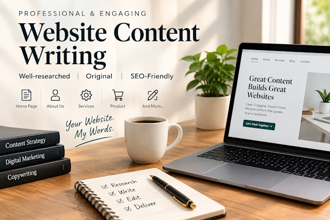 write engaging and well researched website content