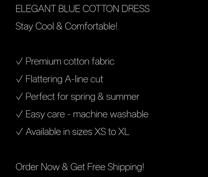 write catchy product descriptions for fashion stores
