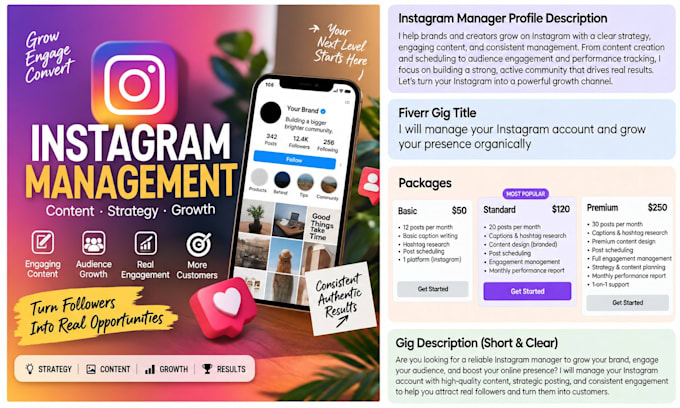be your professional instagram manager
