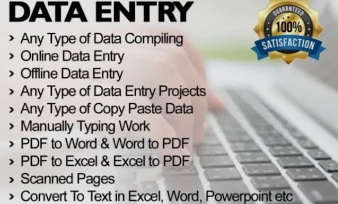 do fast copy typing pdf to word and accurate data entry