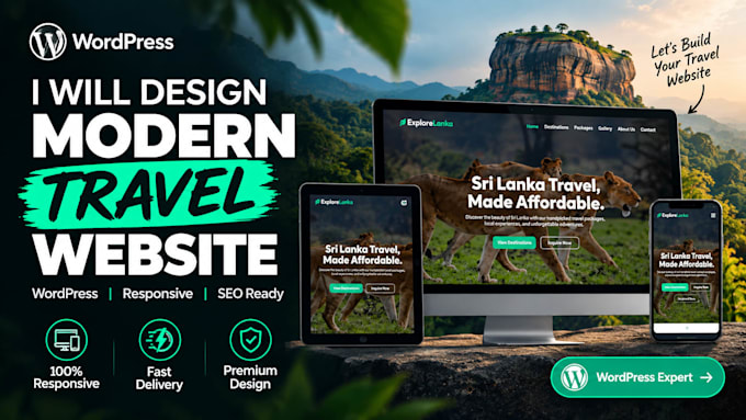 build a fast, responsive wordpress website for tourism