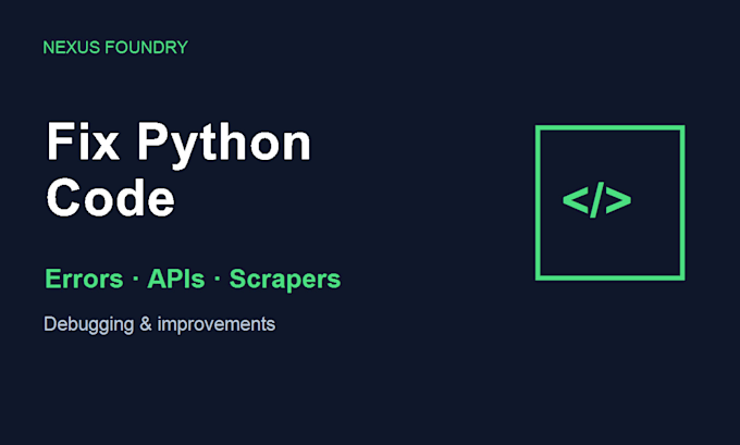 fix your broken python script including ai generated code