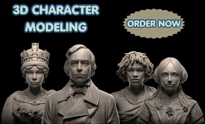 do 3d character models, stylized game characters, rigging and cartoon animation
