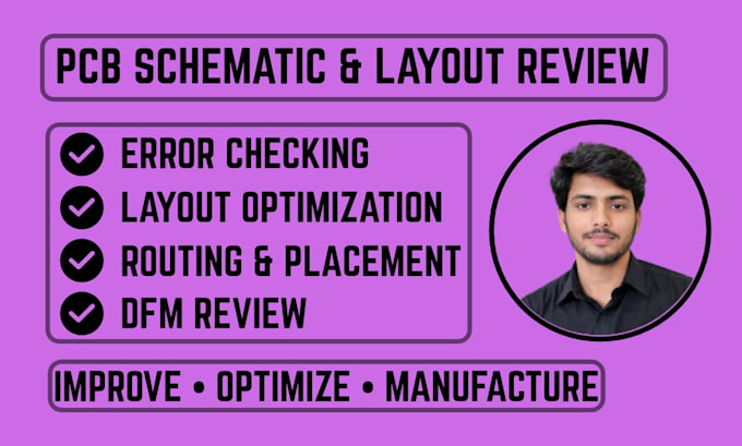 review and optimize your pcb schematic and layout