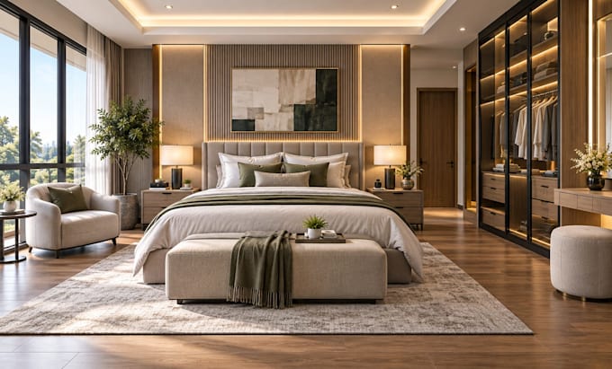 design 3d interior design for bedroom, kitchen, bathroom, basement remodel