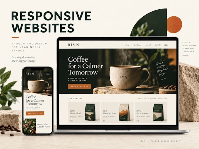 design and build a responsive landing page for your business