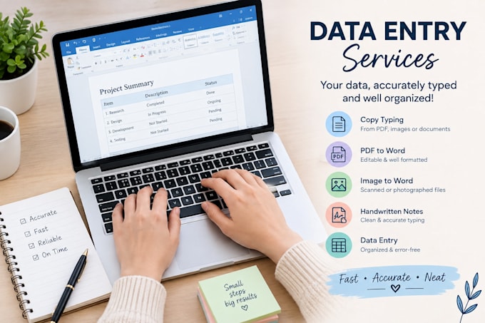 do data entry and data typing