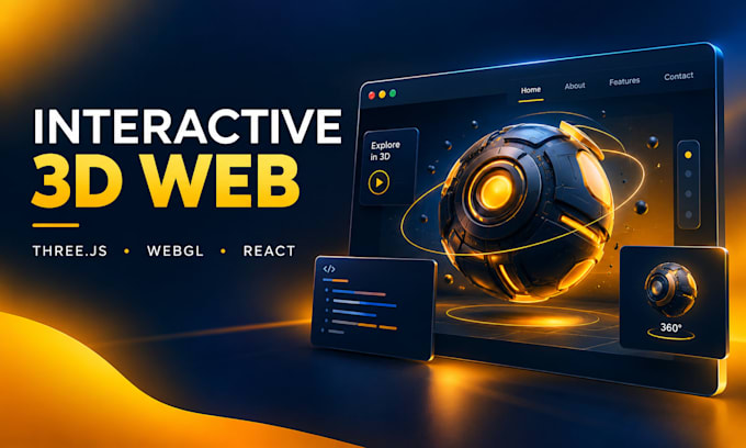 build interactive 3d web app with three js webgl, react, r3f and gsap