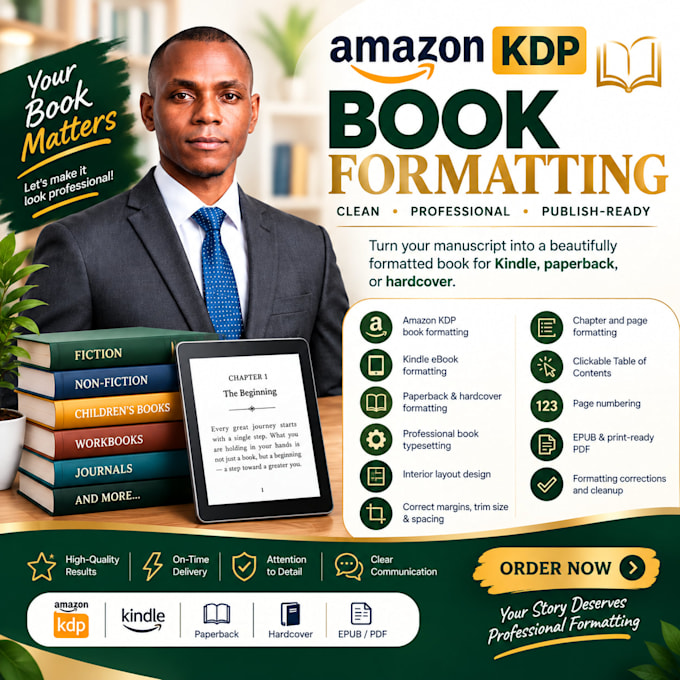 ingramspark book formatting, paperback formatting editing KDP publishing toc