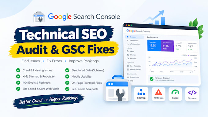 do advanced technical SEO audit and fix technical errors