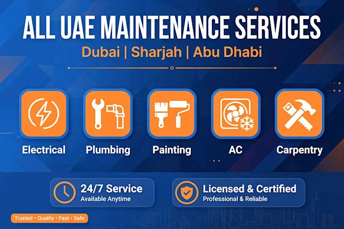 do gypsum and painting all maintenance work in uae
