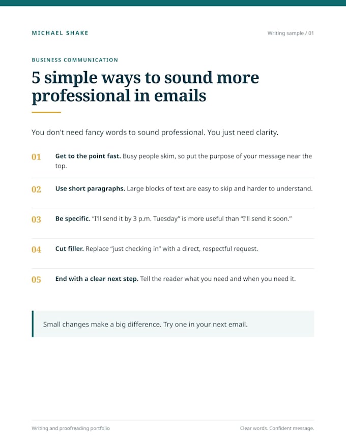 proofread and edit your resume, cover letter, and emails to get hired