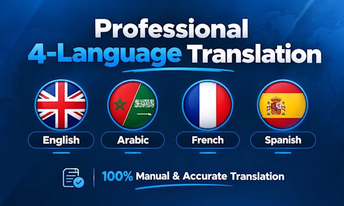 provide professional translation in four languages