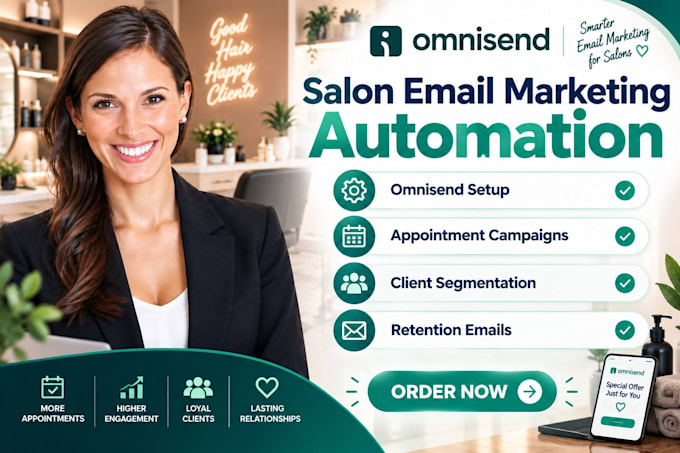 wix website salon omnisend setup appointment campaigns client segmentation flows