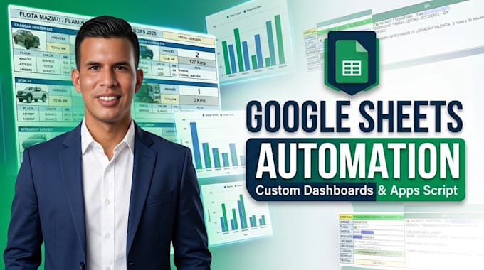 build automated google sheets, dashboards and apps script