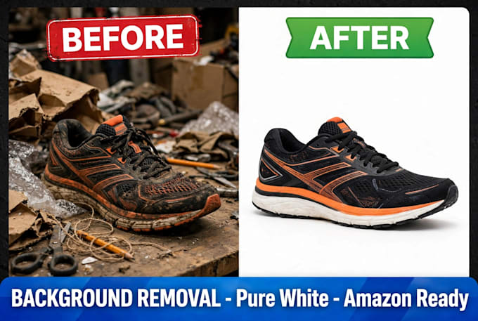 do amazon product photo editing with pure white background