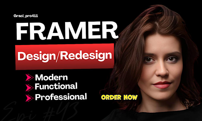 develop framer website design framer redesign framer fix framer redesign framer