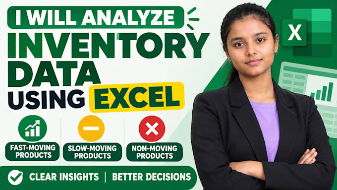 analyze inventory data and identify slow moving products