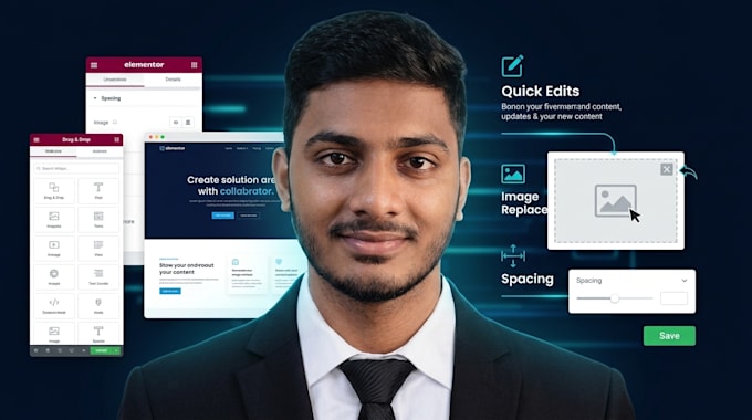 do quick elementor edits or content updates