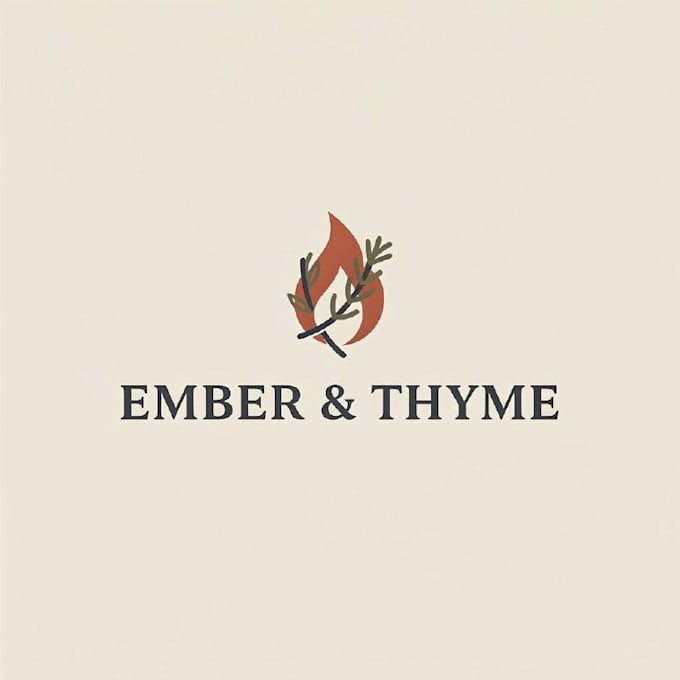 design a modern restaurant logo and food brand identity