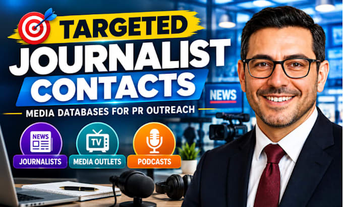 create targeted journalist contact lists and media databases for PR outreach use