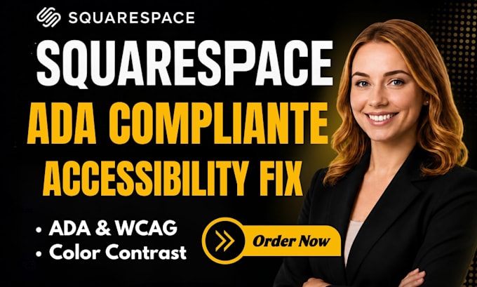 make your squarespace website ada compliant, fully accessible and wcag compliant
