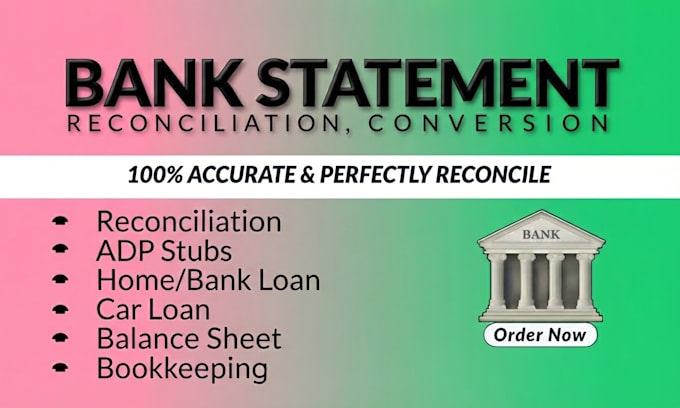 bank statement bank statement PDF to editable format
