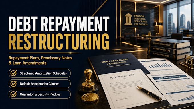 draft a binding debt repayment restructuring document and revised terms