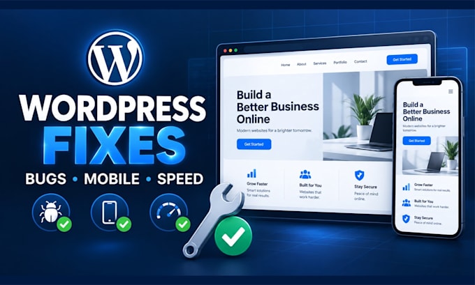 fix wordpress issues, bugs, and mobile responsiveness