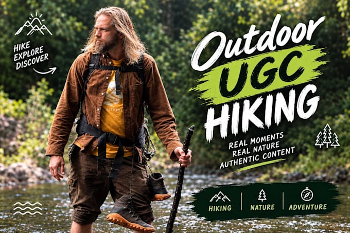 create authentic outdoor hiking ugc videos