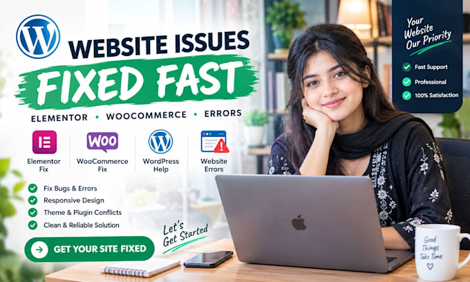 fix website issues elementor woocommerce and wordpress errors