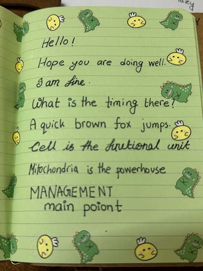 write precise clean handwriting