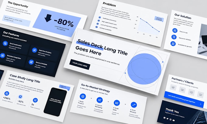 design b2b sales pitch deck business proposal presentation powerpoint design