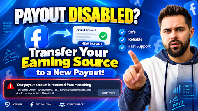 fix facebook payout problem and restore page earnings