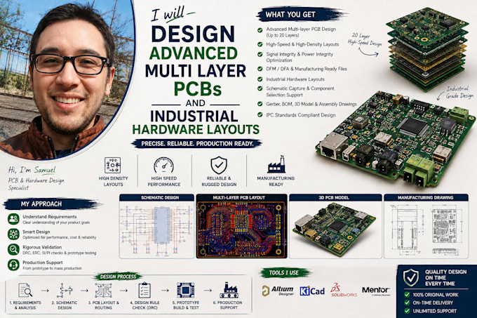 design advanced multi layer pcbs and industrial hardware layouts