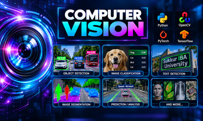develop computer vision projects using python and opencv