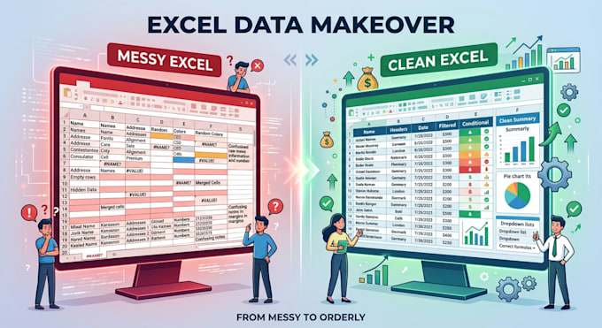 parse and clean messy sap or business system data exports