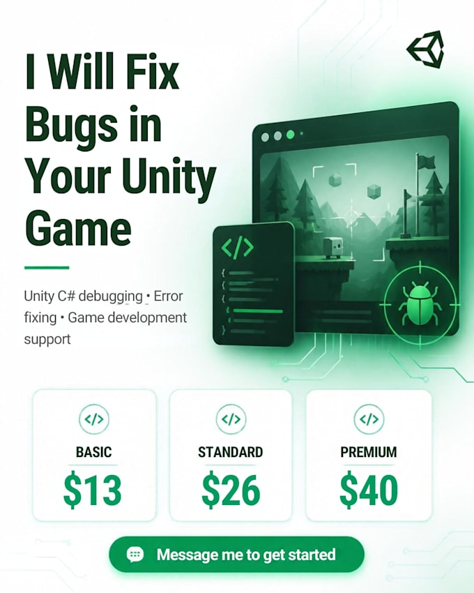 fix unity c sharp bugs errors and script issues fast