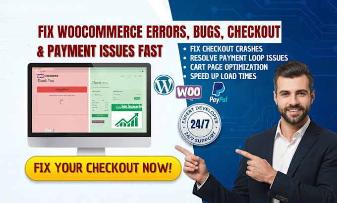 fix woocommerce checkout cart errors and wordpress issues
