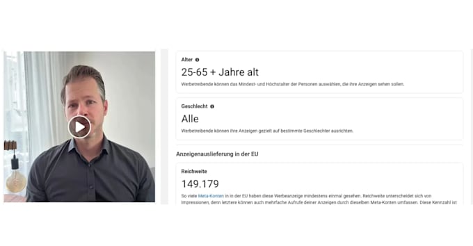 create a natural ugc video in german
