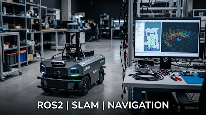 develop ros2 autonomous robot slam navigation gazebo moveit and robotics
