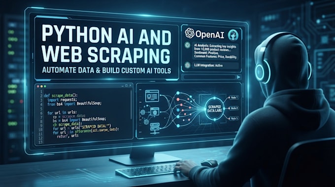 build python ai tools, llm API integrations, and web scraping