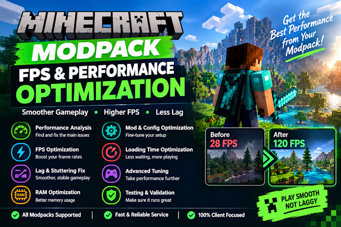 optimize your minecraft modpack for fps and performance