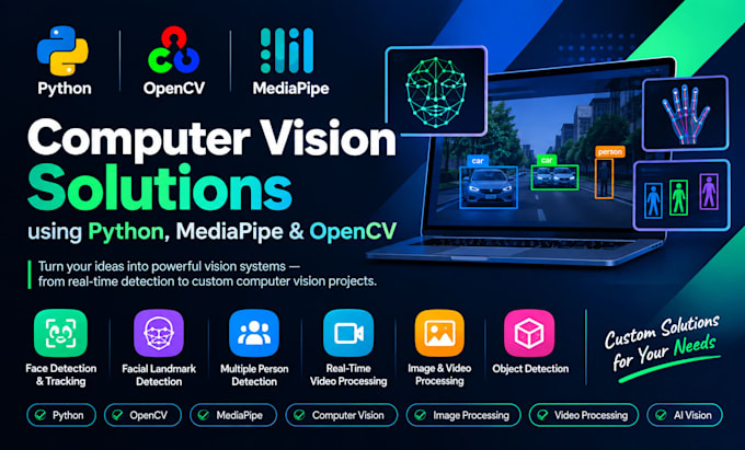 build face tracking and detection with mediapipe and opencv